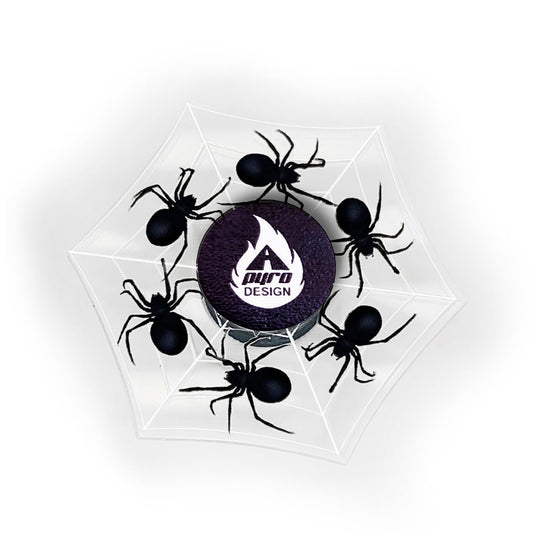 Spider in Web Animated Spinner *Please Read Info Before Purchase/ Phone, Tablet or Handheld Spinner Viewer Required to View Animation*