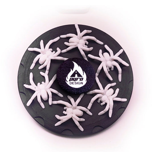 3D White Spiders *Please Read Info Before Purchase/ Phone, Tablet or Handheld Spinner Viewer Required to View Animation*